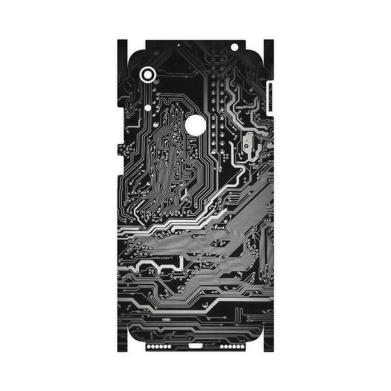 برچسب پوششی ماهوت مدل Black Printed Circuit Board-FullSkin مناسب برای گوشی موبایل هوآوی Y6s 2019