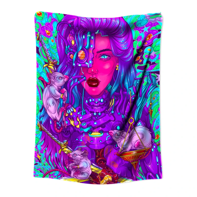  پوستر پارچه ای مدل بکدراپ بلک لایت کد 855