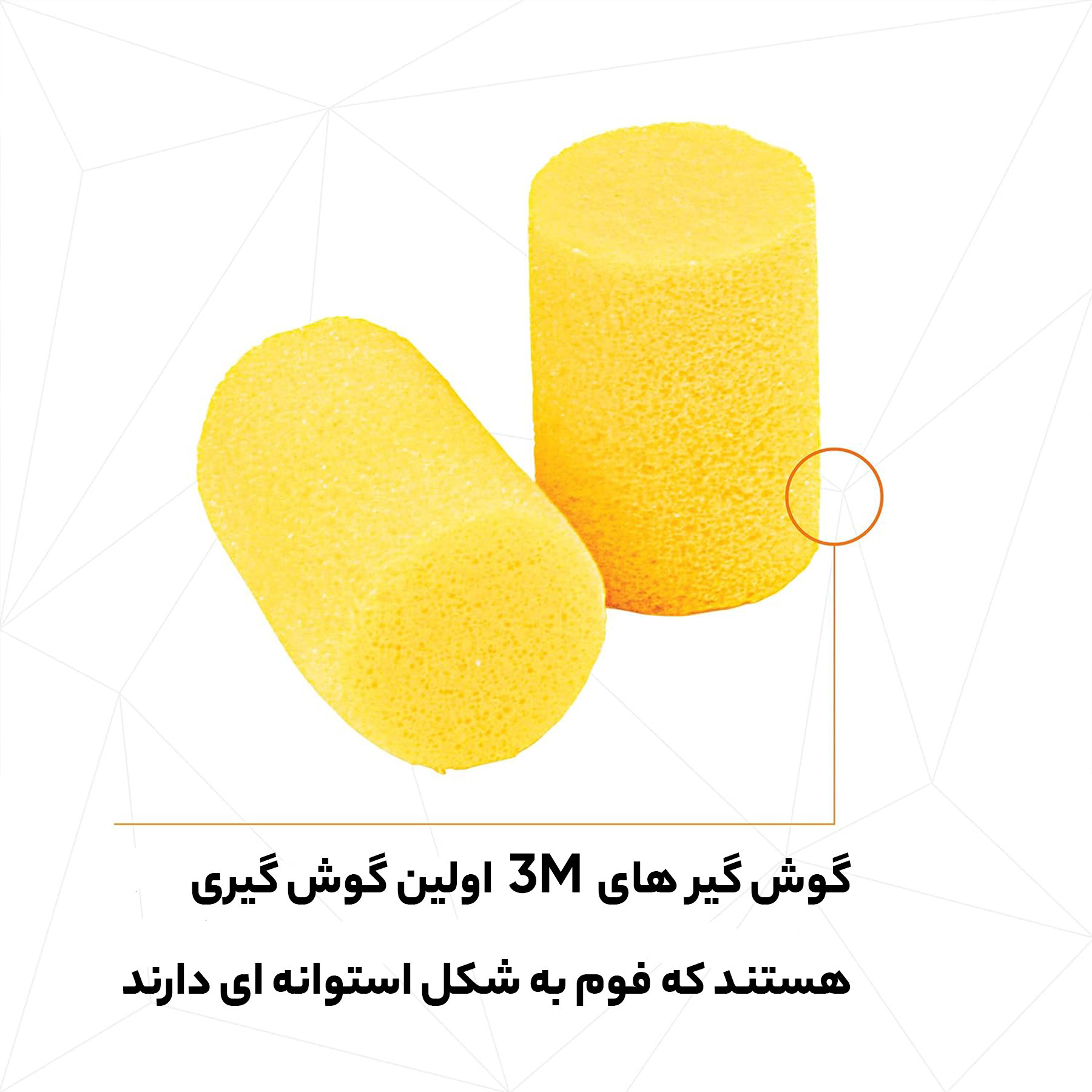 گوش گیر اسفنجی تری ام مدل Classic بسته 5 جفتی