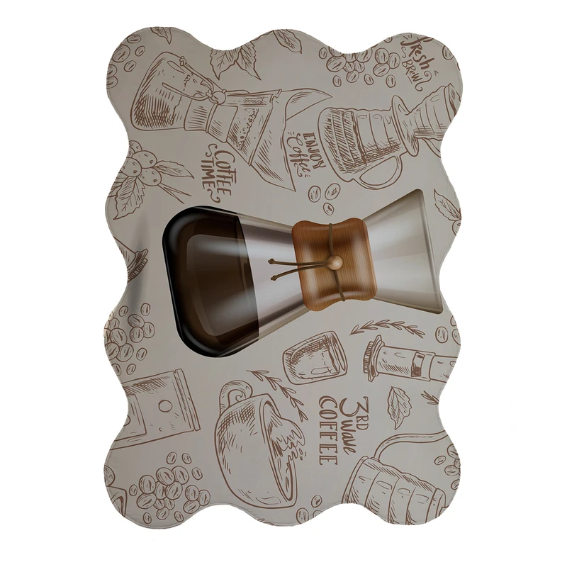 پادری مدل دالبر طرح کافی کد 8461 سایز 80x110 سانتی متر 