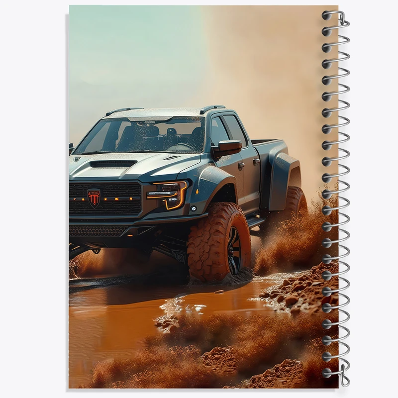 دفتر مشق 100 برگ خندالو طرح آفرود (Off Road) کد F5215