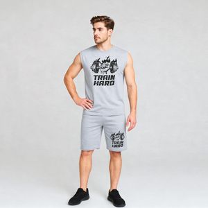 ست تاپ و شلوارک مردانه مدل بدنسازی  کد BA 534 T