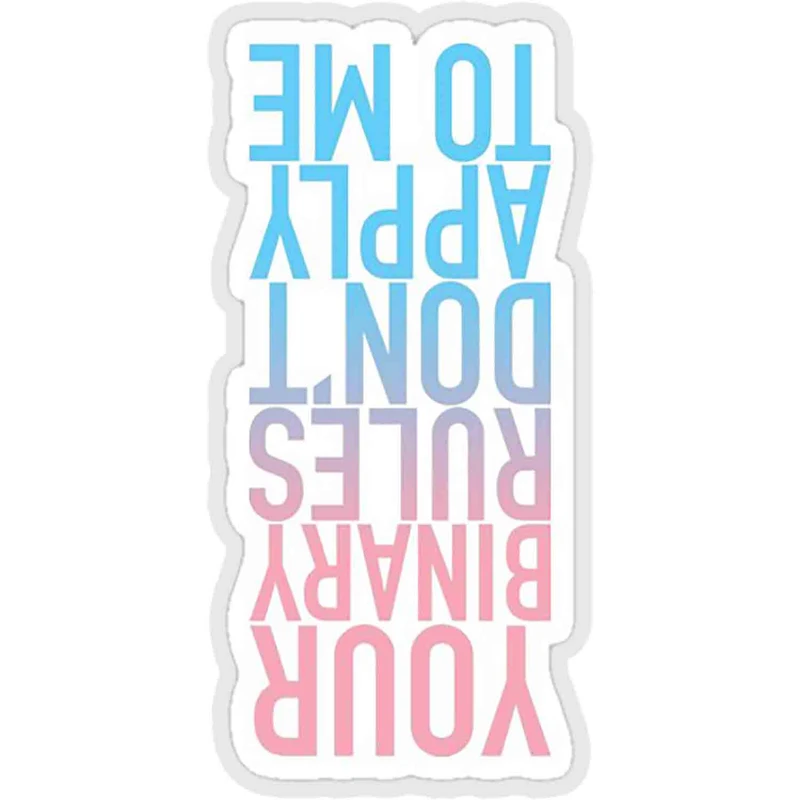 استیکر لپ تاپ طرح your binary rules do not apply to me کد ST2084