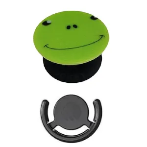 پایه نگهدارنده گوشی موبایل پاپ سوکت مدل سبز طرح Green به همراه پاپ کلیپ
