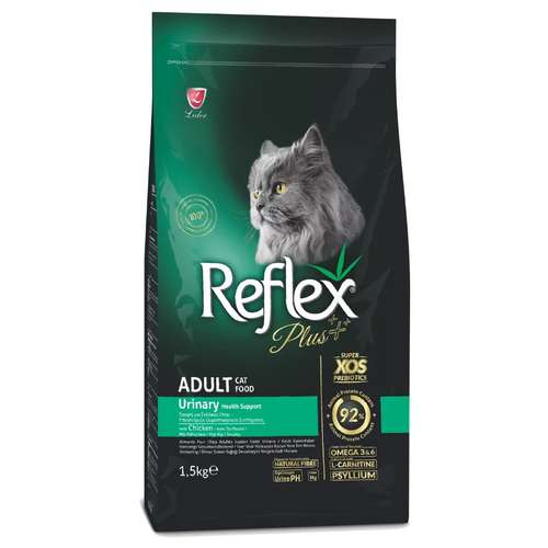 غذای خشک گربه رفلکس پلاس مدل urinary with chicken وزن 1.5 کیلوگرم