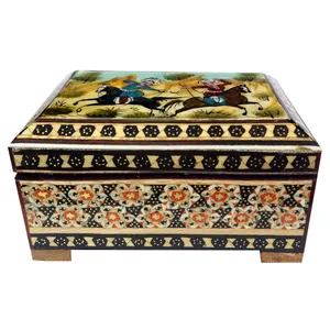 جعبه جواهرات خاتم کاری کد 620