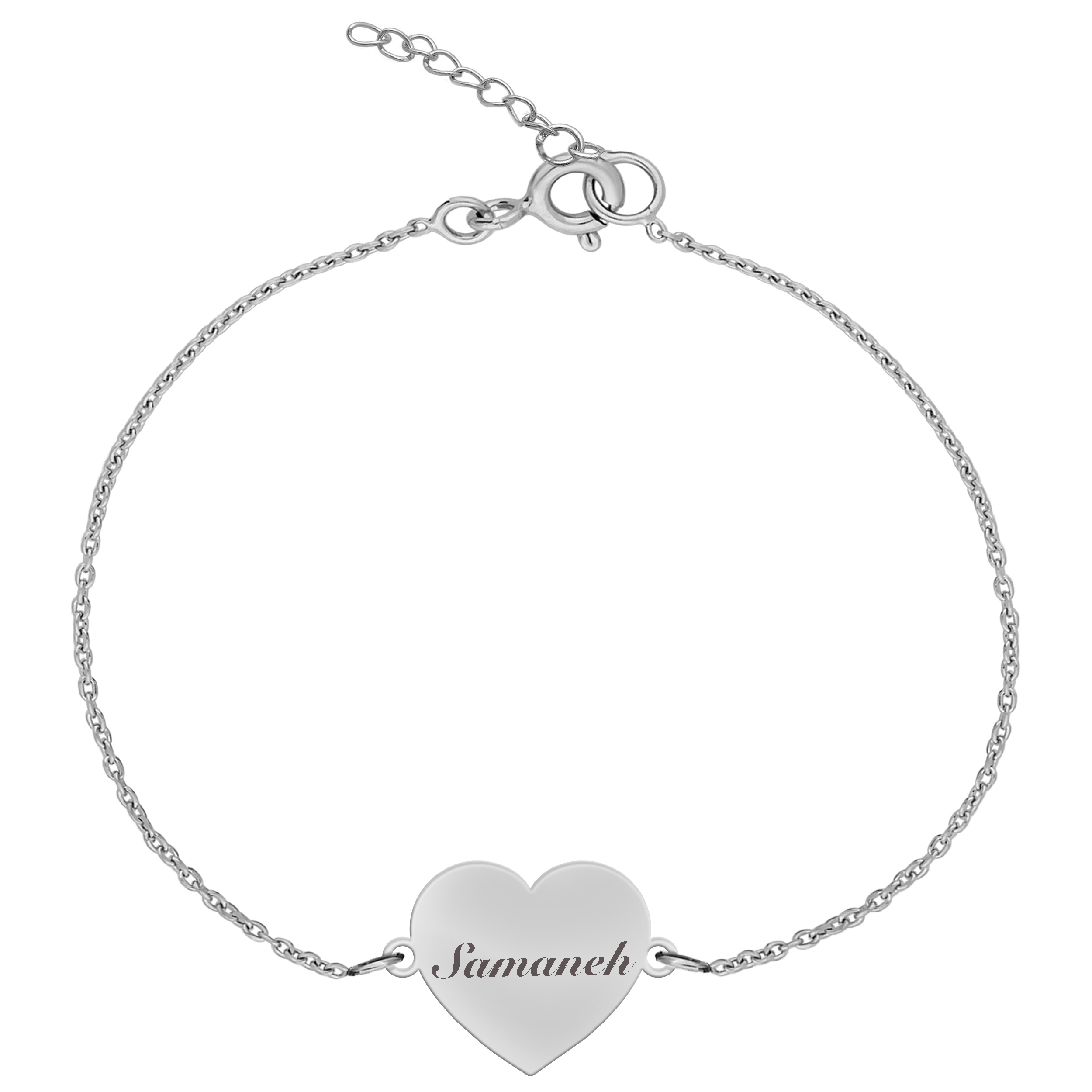 دستبند نقره زنانه ترمه ۱ مدل سمانه کد DN 2013