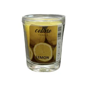 شمع لیوانی سلین کندل مدل LEMON