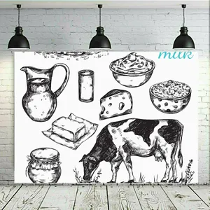 تابلو بوم طرح لبنیات کد SDB6702