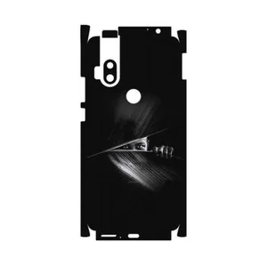 MAHOOT Black Portrait-FullSkin Cover Sticker for Motorola One Hyper
