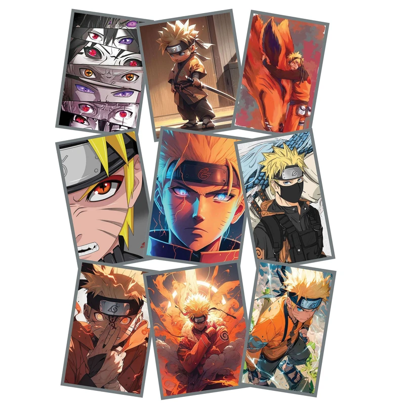 استیکر لپ تاپ طرح ناروتو کد 2043 مجموعه 9 عددی