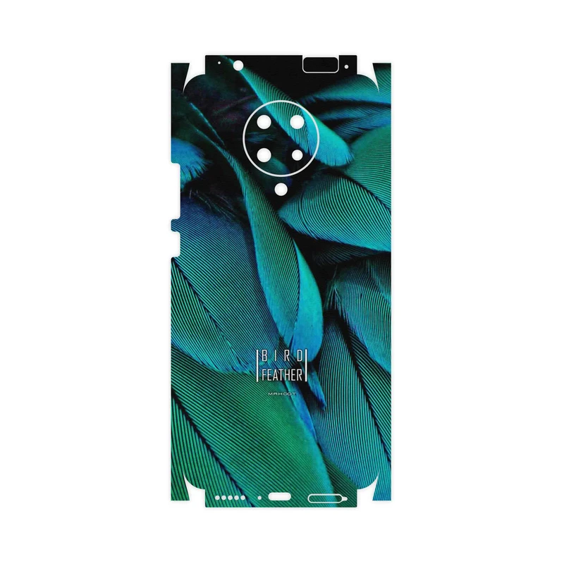 برچسب پوششی ماهوت مدل Green Feather-FullSkin مناسب برای گوشی موبایل شیائومی Poco F2 Pro