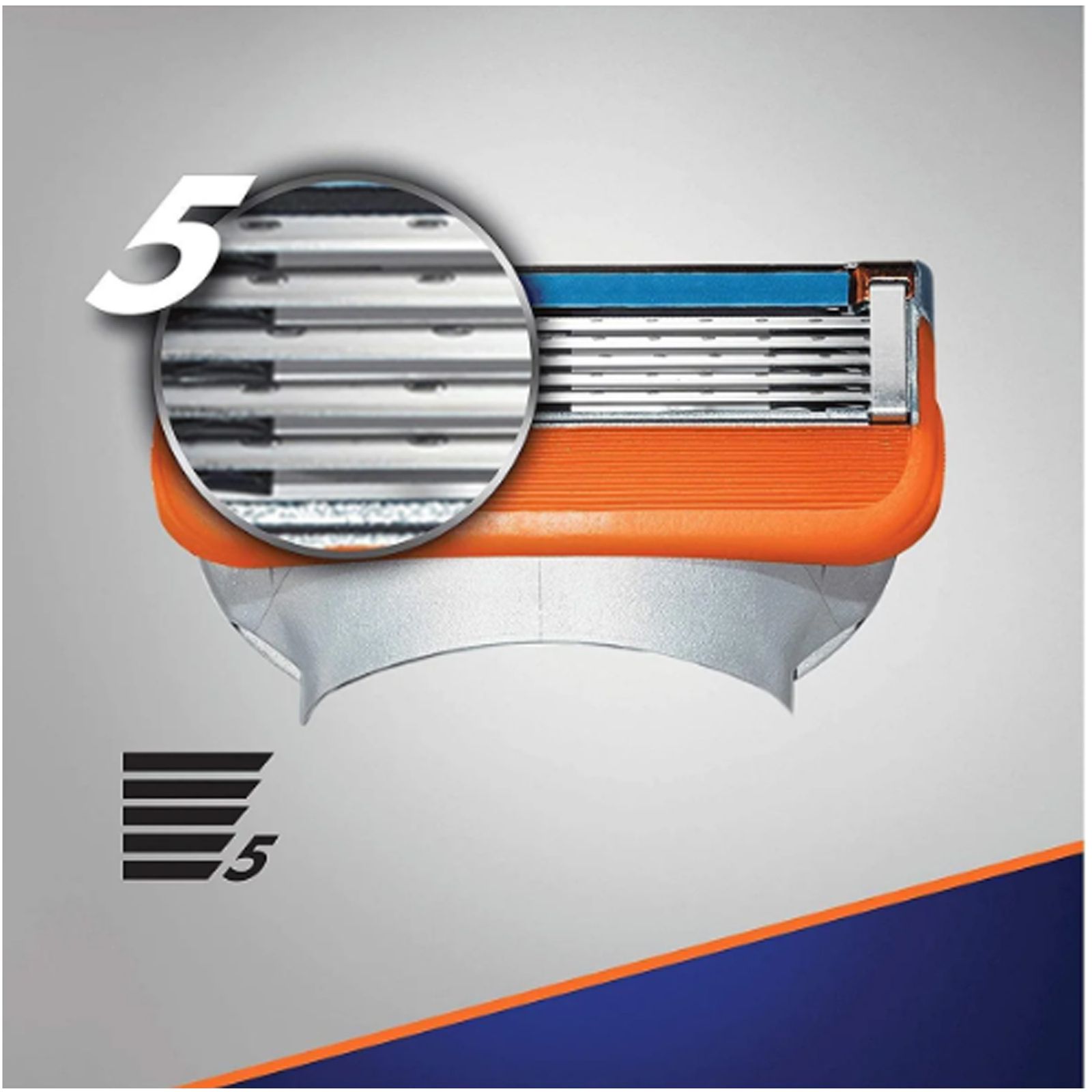 تیغ یدک ژیلت مدل 5 Fusion بسته 4 عددی -  - 8