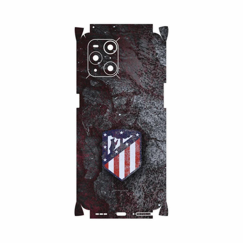 برچسب پوششی ماهوت مدل Atletico-de-Madrid-FullSkin مناسب برای گوشی موبایل اپو Find X3 Pro