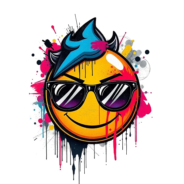 استیکر پارچه و لباس پاد آفرین طرح ایموجی کد 1842