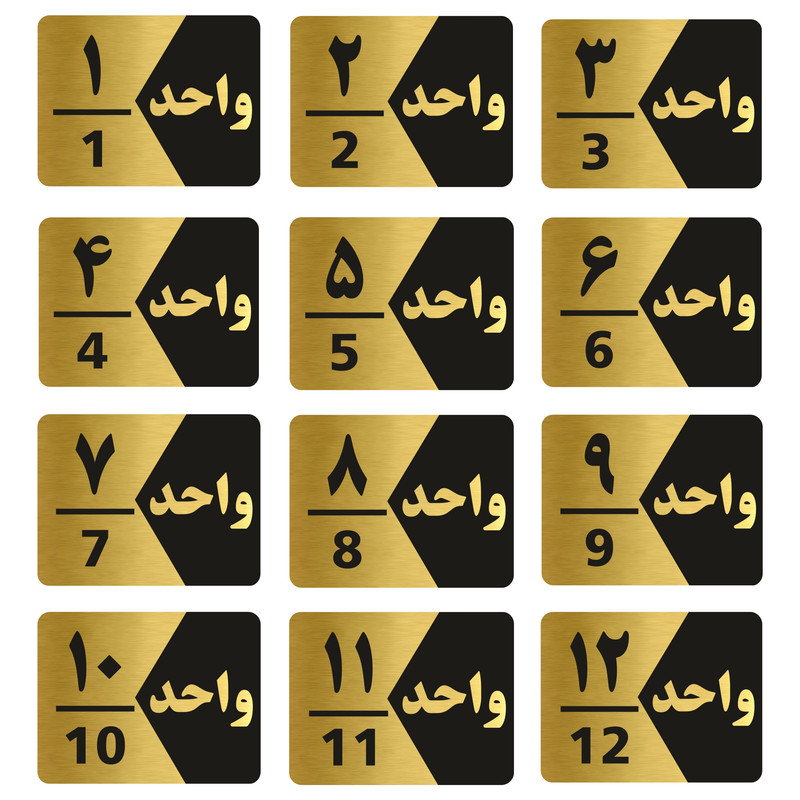 تابلو راهنما طرح  واحد مدل GNG312 مجموعه 12 عددی