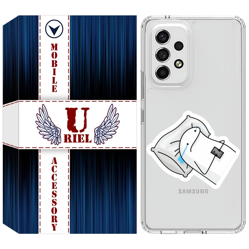 کاور یوریل مدل Clear کد 81 طرح غمگین مناسب برای گوشی موبایل سامسونگ Galaxy A72