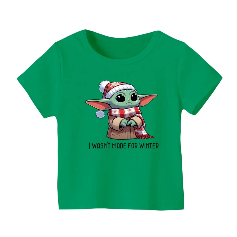 تی شرت آستین کوتاه بچگانه مدل بیبی یودا کریسمس کد 2