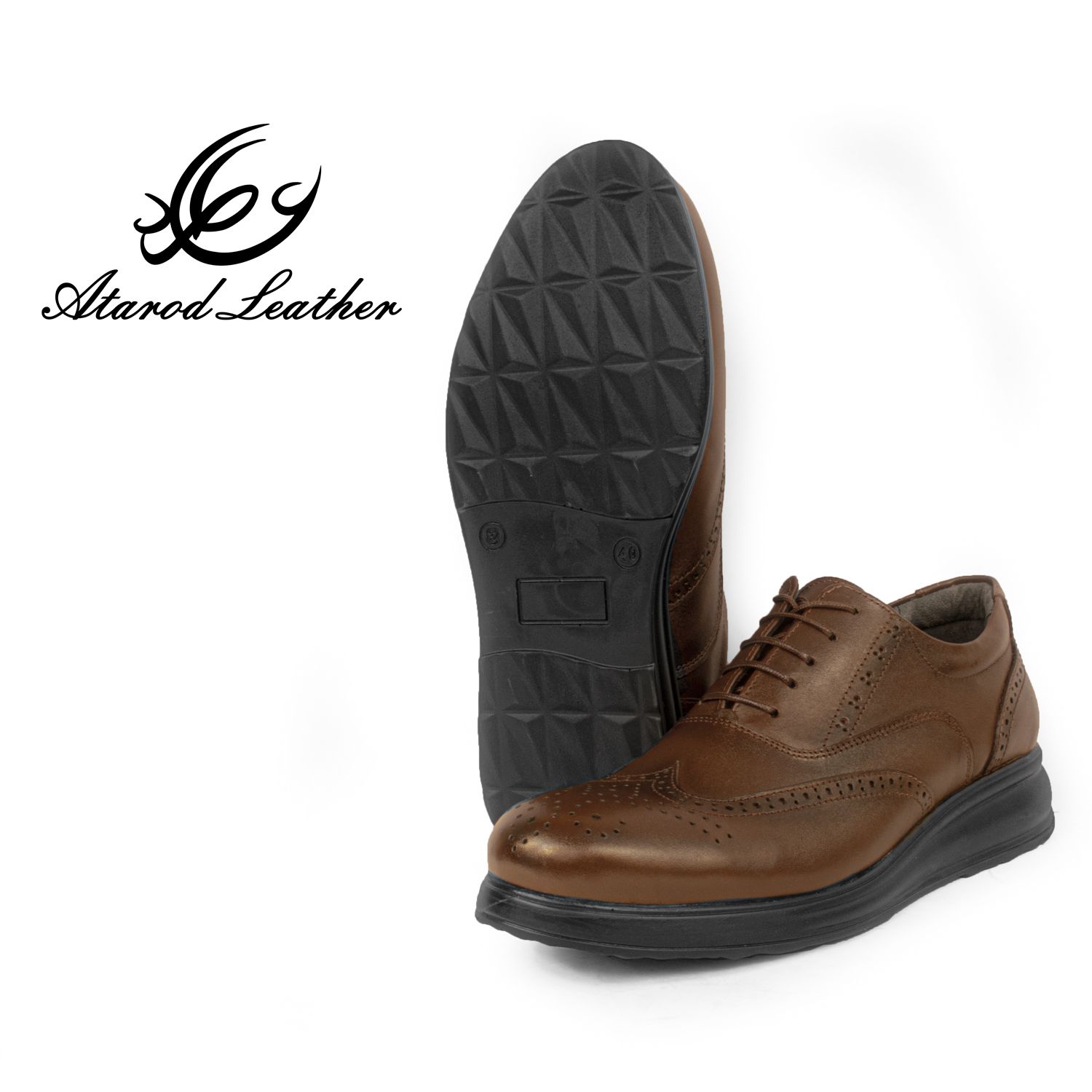 کفش روزمره مردانه چرم عطارد مدل چرم طبیعی کد SH234 -  - 4