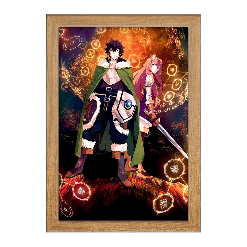 تابلو خندالو مدل رافتالیا و نائوفومی انیمه ظهور قهرمان سپر  کد 15961