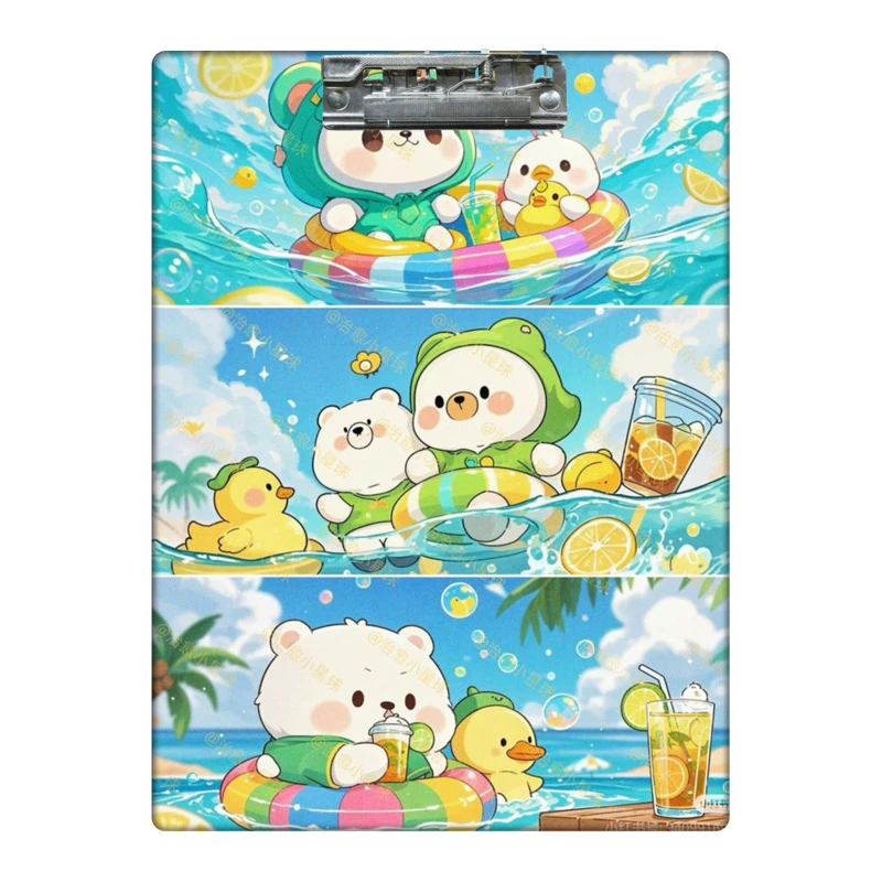 تخته شاسی طرح خرس و اردک فانتزی کد 1135016 سایز A4