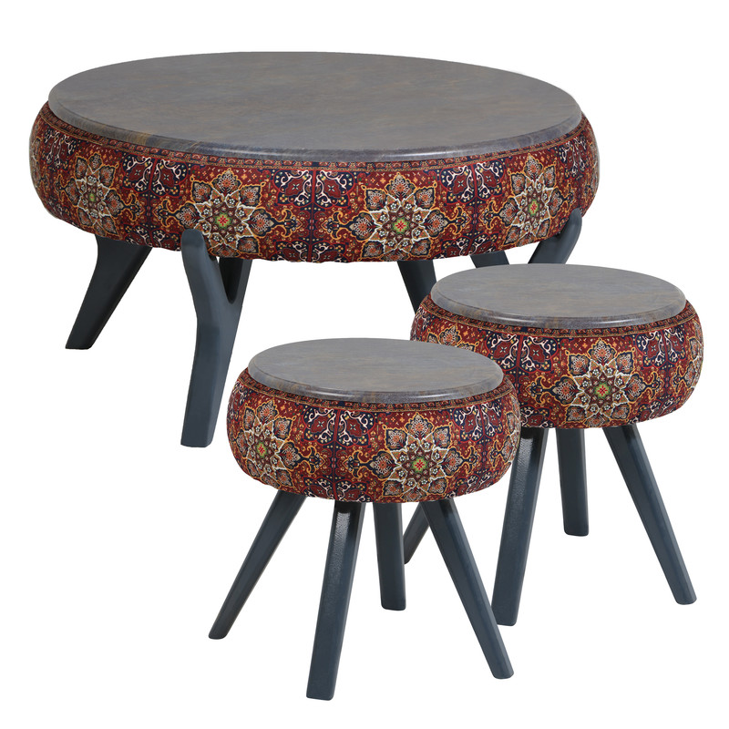 میز پذیرایی مدل AK-97 مجموعه 3 عددی