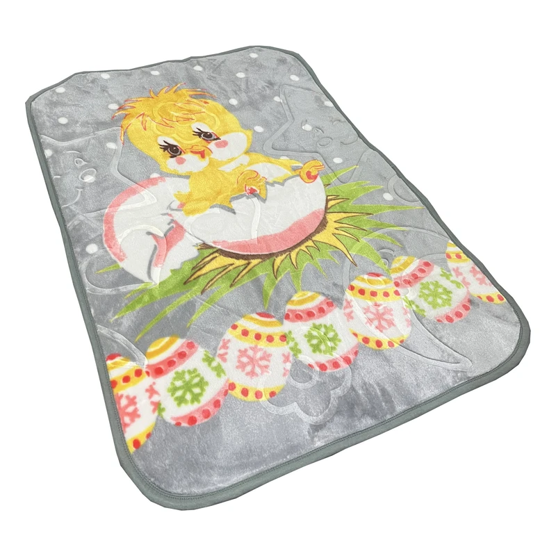 پتو کودک و نوزاد مدل جوجه طلایی سایز 110x80 سانتی متر