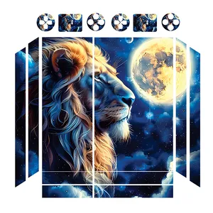 برچسب پلی استیشن ۴ فت مدل lion 02 مجموعه 16 عددی