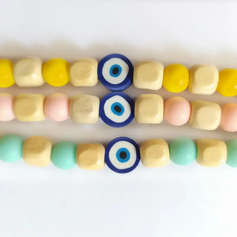 بند پستانک مدل پاپیون و چشم نظر