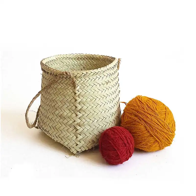 سبد حصیربافی کد 03