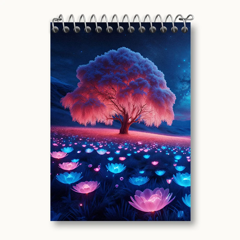 دفتر یادداشت 50 برگ خندالو طرح تک درخت کد N3362