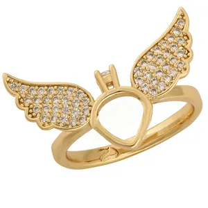 انگشتر زنانه طرح بال کد S105