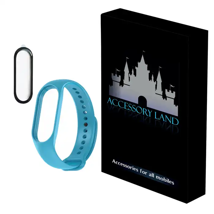 بند اکسسوری سیتی مدل 2PMB مناسب برای مچ بند هوشمند Mi Band 7 به همراه محافظ صفحه نمایش