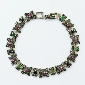 دستبند نقره زنانه سلین کالا مدل زمرد کد ce-As19