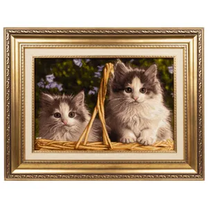 تابلو فرش دستباف سی پرشیا مدل گربه ها در سبد کد 902752