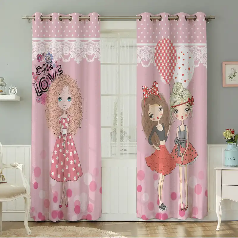 پرده نیروانا طرح کودک مدل مخمل کد 8192 سایز 140×280 سانتی متر