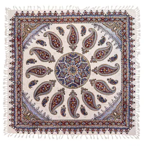 رومیزی قلمکار زابلیان طرح بته جقه