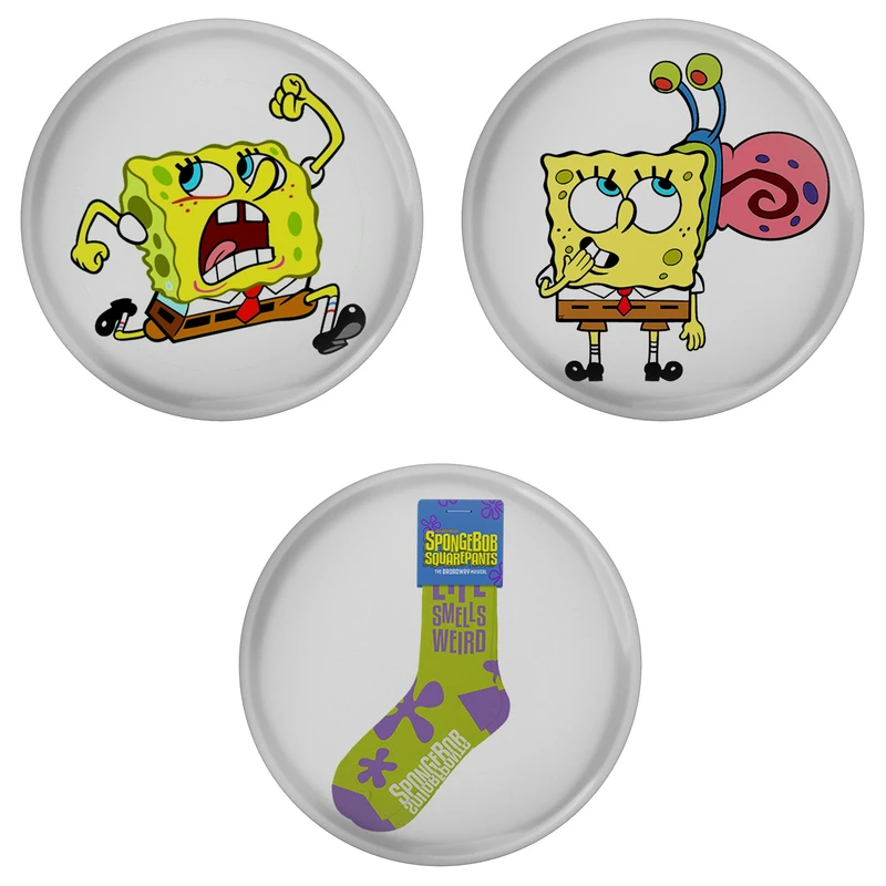 پیکسل مدل S3-21 طرح کارتون باب اسفنجی مجموعه 3 عددی