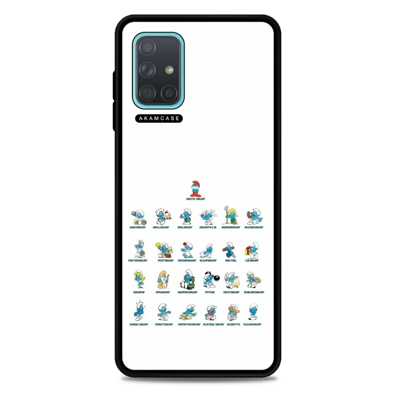 کاور آکام مدل AMC-WSGA71-SMURFS-3 مناسب برای گوشی موبایل سامسونگ Galaxy A71