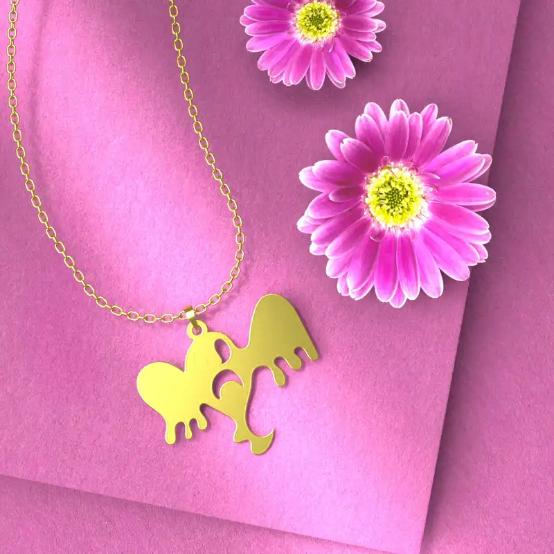 گردنبند طلا 18 عیار زنانه مدوپد مدل هالووین کد G3-1-1036