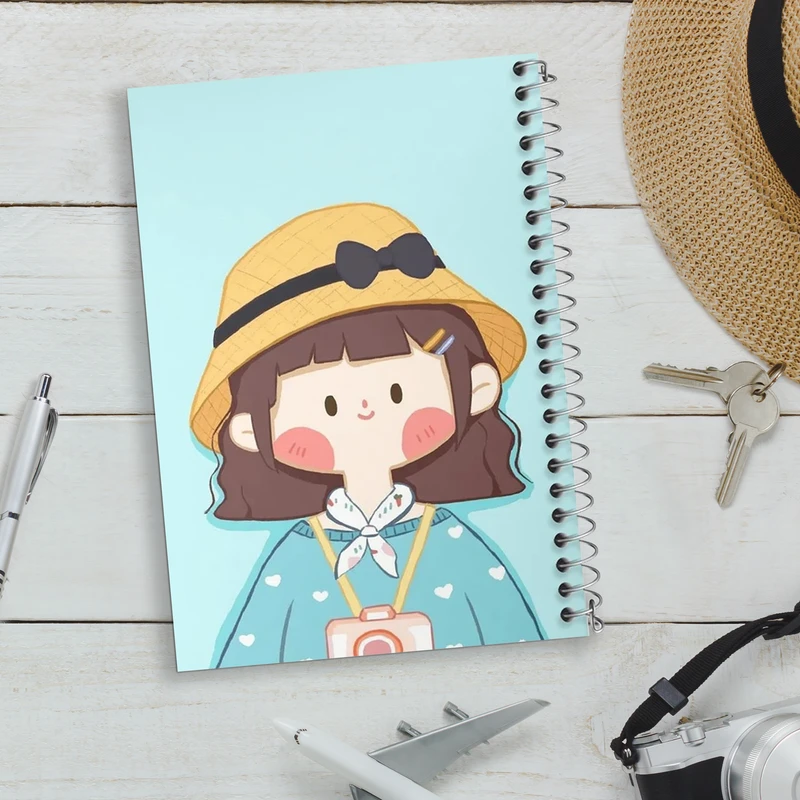 دفتر مشق 100 برگ خندالو طرح دخترانه فانتزی کد 25737