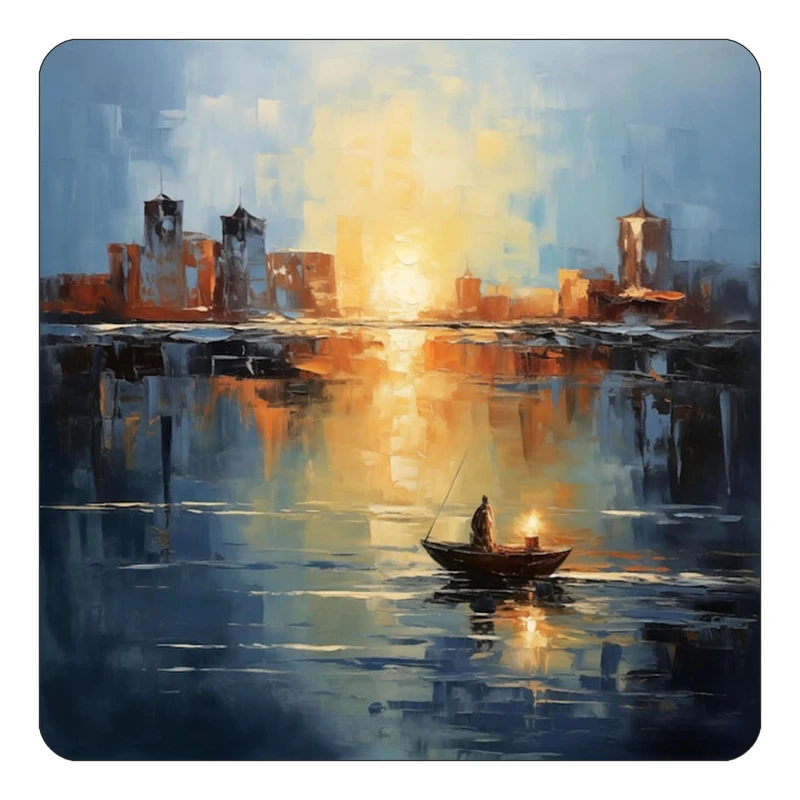 مگنت کاکتی طرح نقاشی رنگ روغن مدل mp69922