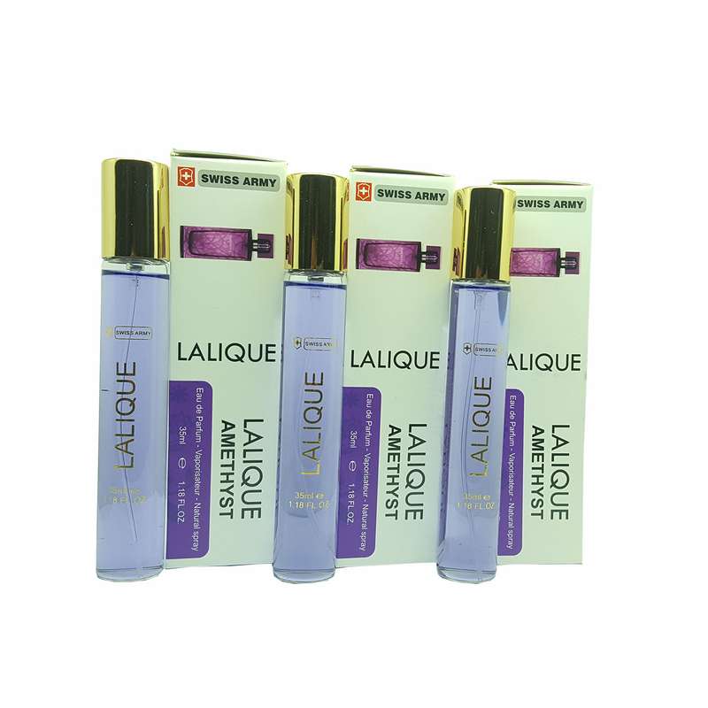 عطر جیبی زنانه سوئیس آرمی مدل آمیتیس لالیک حجم 35 میلی لیتر مجموعه 3 عددی