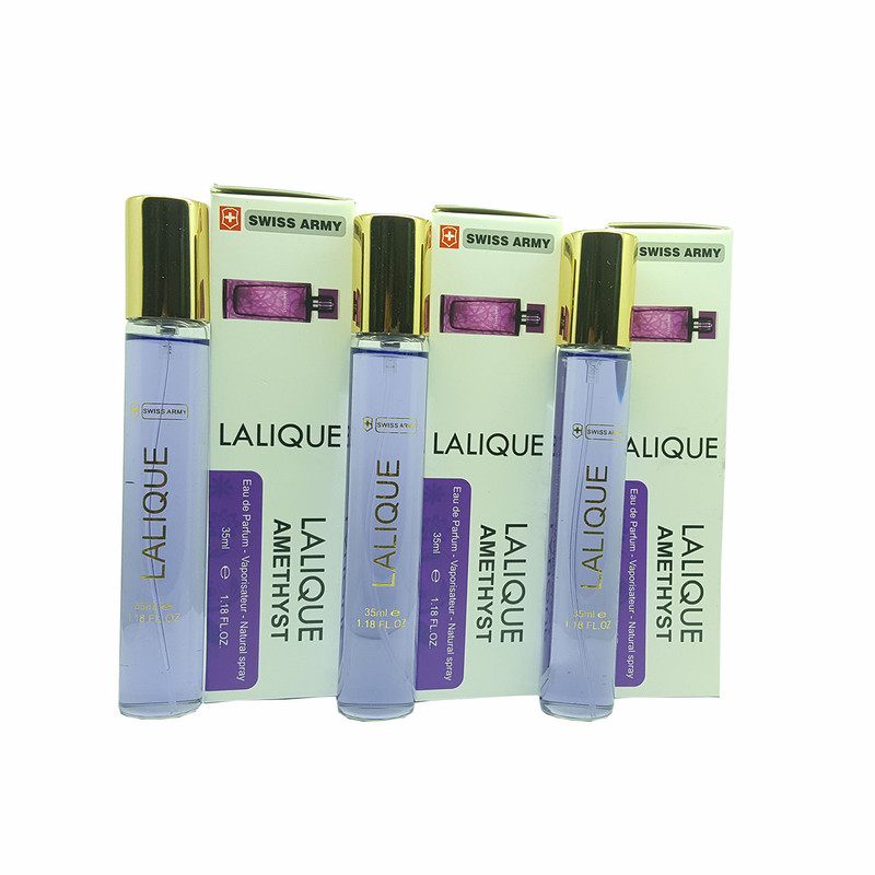 عطر جیبی زنانه سوئیس آرمی مدل آمیتیس لالیک حجم 35 میلی لیتر مجموعه 3 عددی