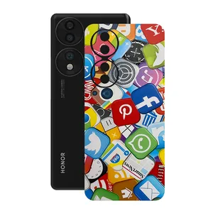 Glass cover sticker Leth model social design suitable for Honor 70 mobile phone