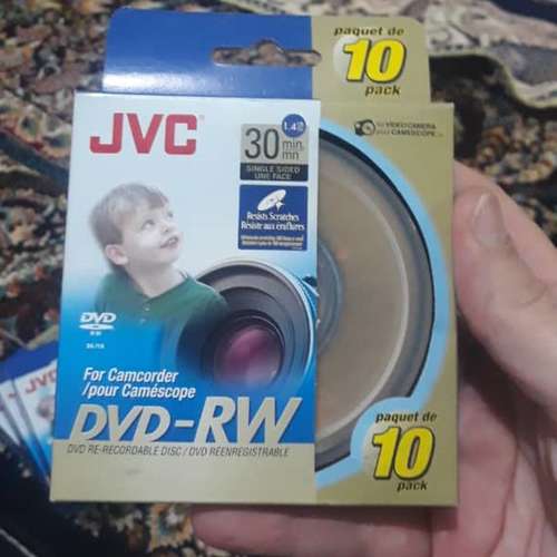 دی وی دی خام جی وی سی مدل VD-W14G10SP  بسته 10 عددی