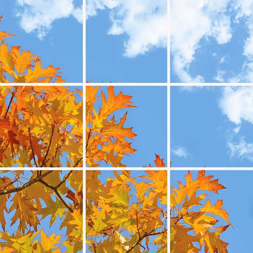 تایل سقفی آسمان مجازی مدل SK-424-3x3 سایز 60x60 مجموعه نه عددی