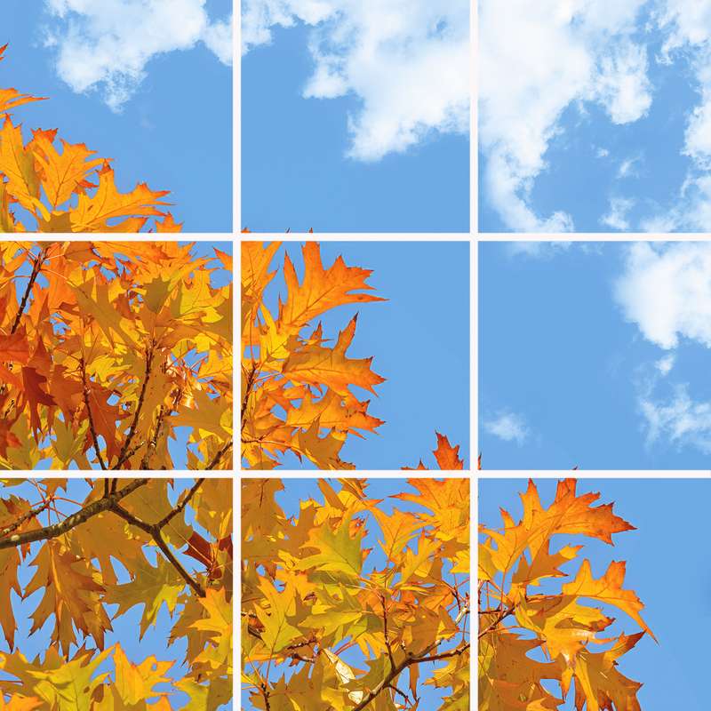 تایل سقفی آسمان مجازی مدل SK-424-3x3 سایز 60x60 مجموعه نه عددی