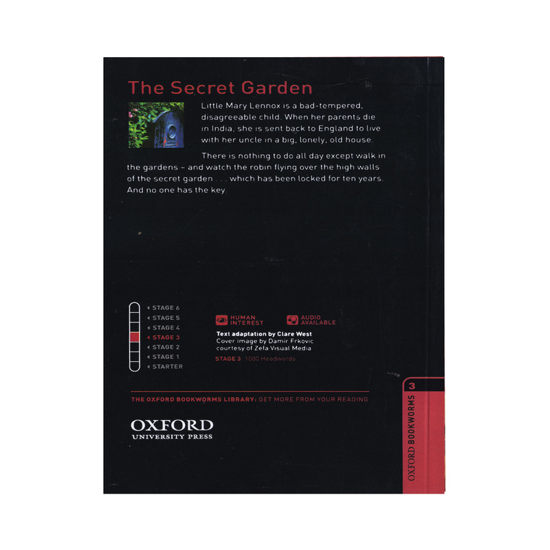 کتاب Oxford Bookworms The Secret Garden اثر Frances Hodgson Burnett انتشارات الوندپویان