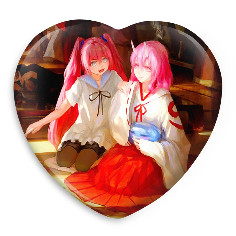 پیکسل خندالو طرح شونا و میلیم انیمه اسلایم  مدل قلبی کد 13100